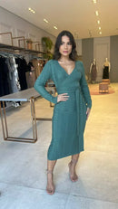 Vestido Transpassado Georgia + Brinde Exclusivo