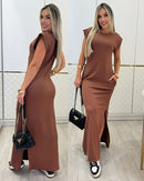 Vestido Ketelin Marrom 93083