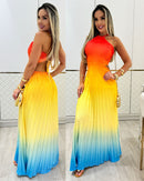 Vestido Amanda Laranja/Amarelo 88918