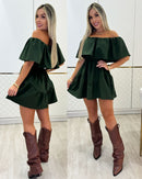 Vestido Macaquinho Ravena Verde 93081