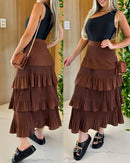 Saia Leia Marrom 90926