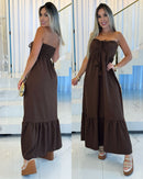 Vestido Dakota Marrom 91144