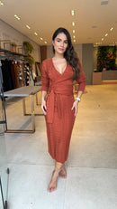 Vestido Transpassado Georgia + Brinde Exclusivo