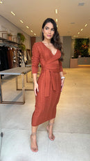 Vestido Transpassado Georgia + Brinde Exclusivo