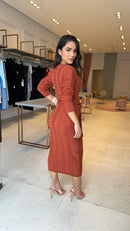 Vestido Transpassado Georgia + Brinde Exclusivo