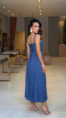 Vestido Mídi Pétala Floral + Brinde Exclusivo